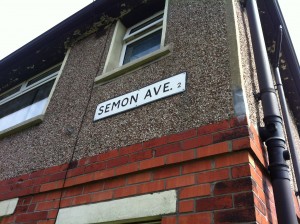 Semon Avenue on the Swain House Estate in North Bradford, named in honour of a former Lord Mayor.