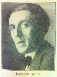Humbert Wolfe, from the Bradford Supplement in the Jewish Chronicle, 1955.